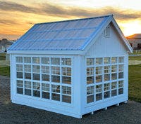 10x12 Colonial Gable Greenhouse back view