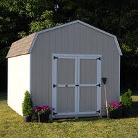 10x14 value gambrel barn with 6 foot sidewalls lifestyle picture