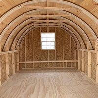 10x16 Round Roof Chicken Coop interior