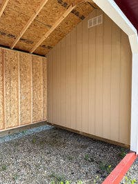 10x16 Value Animal Run-In Shelter With Tack Room shed middle wall with vent
