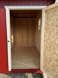 10x16 Value Animal Run-In Shelter With Tack Room shed door entrance