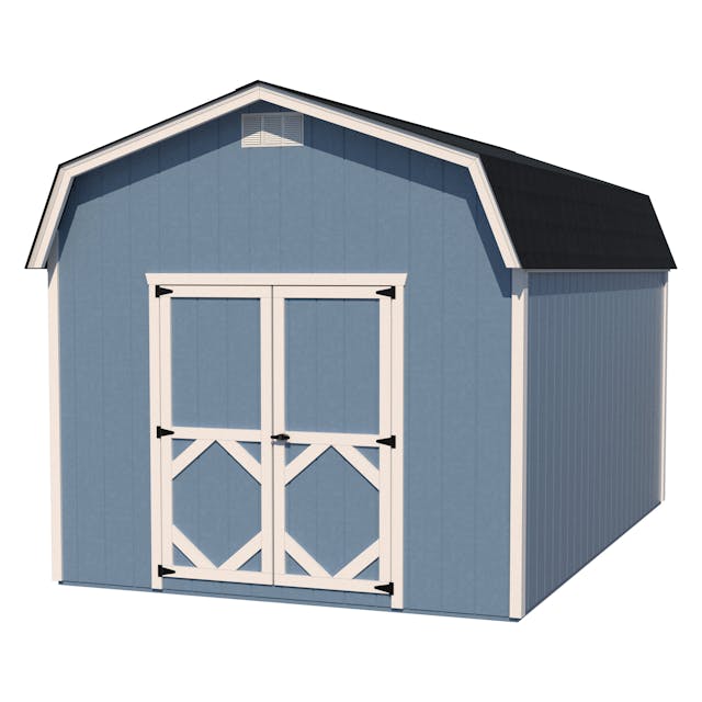 10x16 classic gambrel barn with 6 foot sidewalls