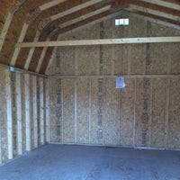 14x20 Classic Gambrel Large Barn interior