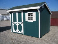 8x10 Classic Saltbox Shed in lot
