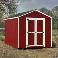 8x12 Value Gable Shed in red