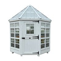 8x8 Octagon Greenhouse on a white background
