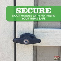 secure door handle with key keeps your items safe