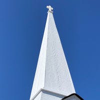Little Cottage Chapel steeple with cross on top