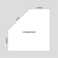 Classic Five Corner Shed layout of shed