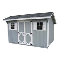 Classic Saltbox Shed on white background