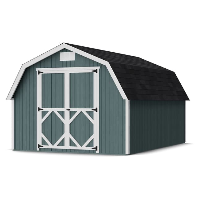 Front view of Classic Gambrel 4' Barn Shed