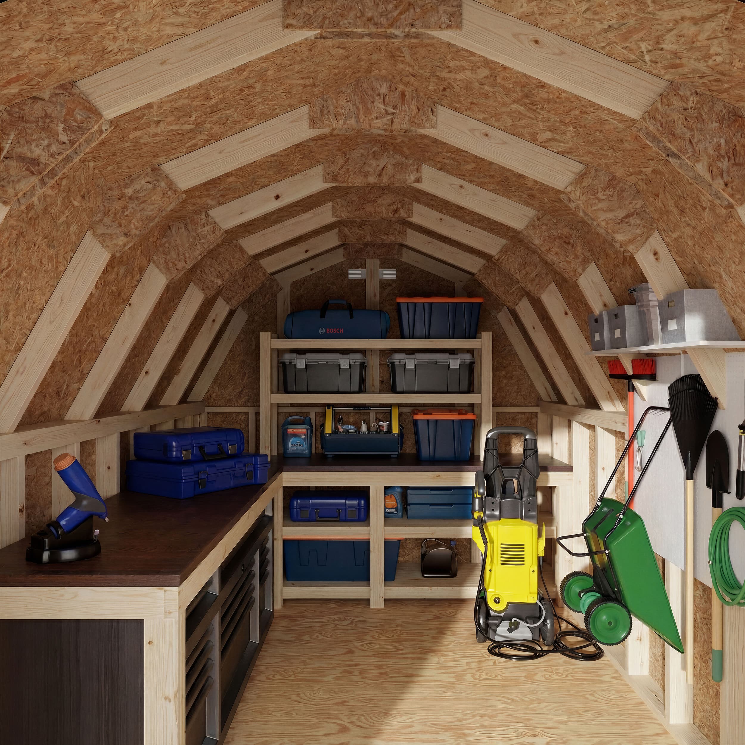 Classic Gambrel 4' Barn Shed