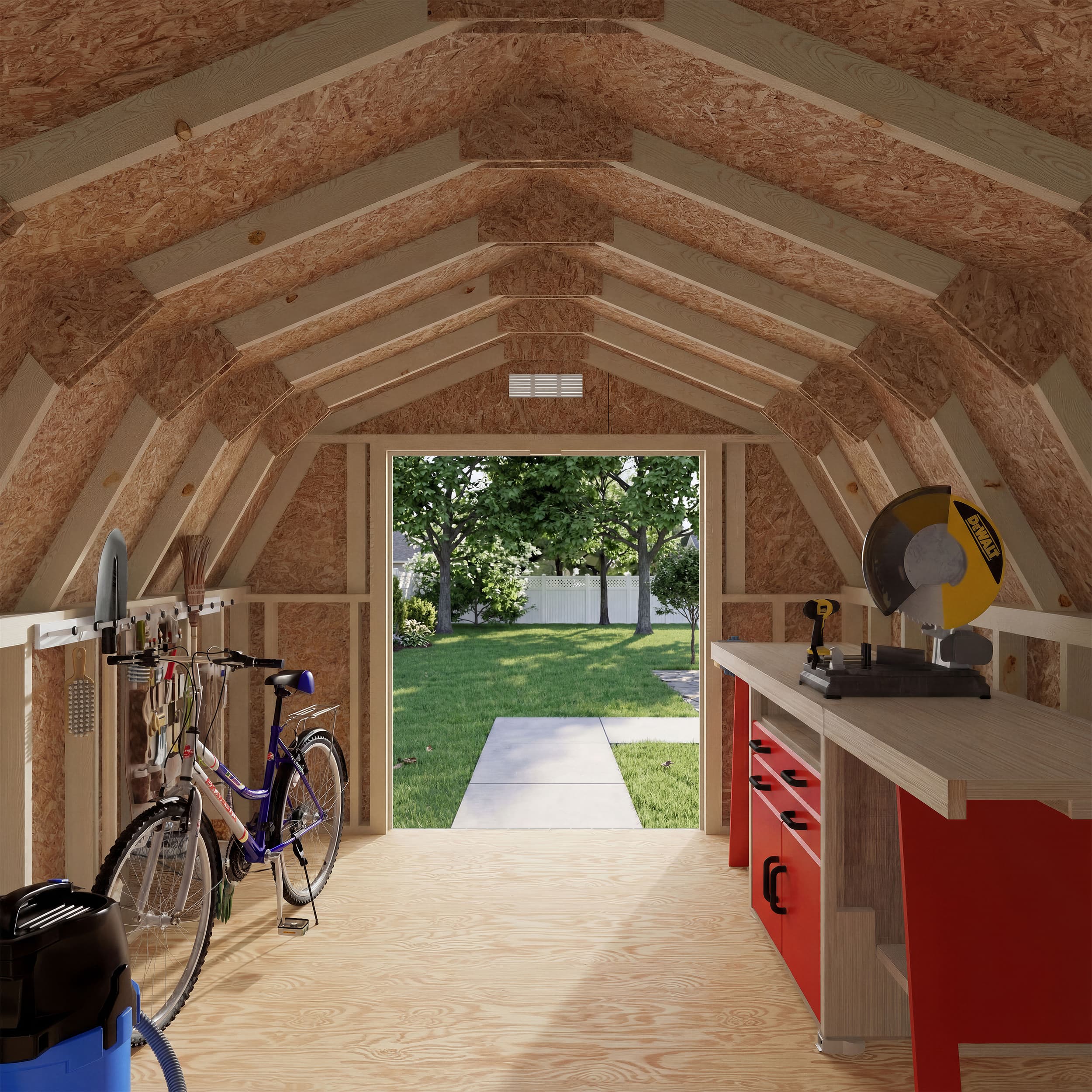 Classic Gambrel 4' Barn Shed