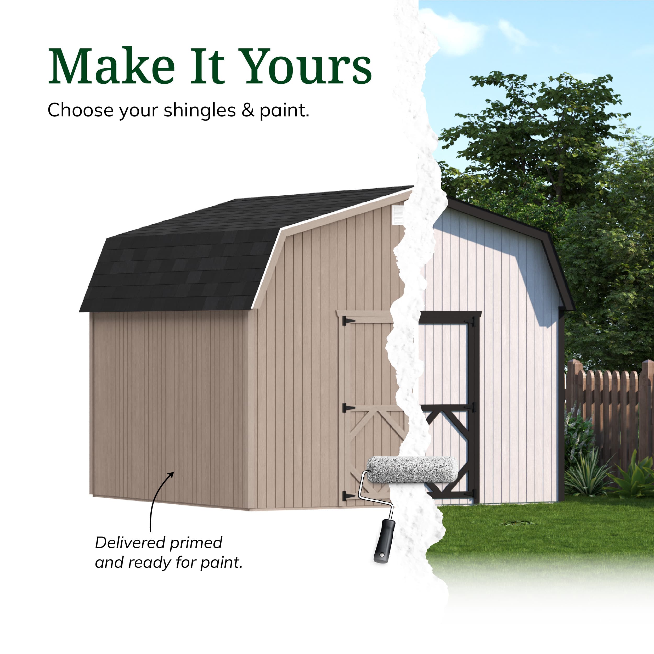 Classic Gambrel 6' Barn Shed