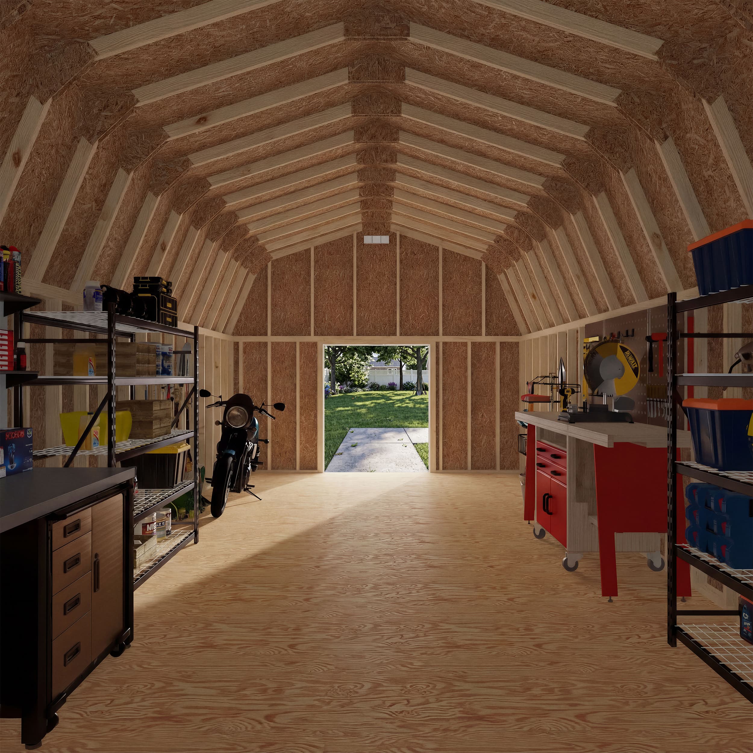 Classic Gambrel Large Barn Shed