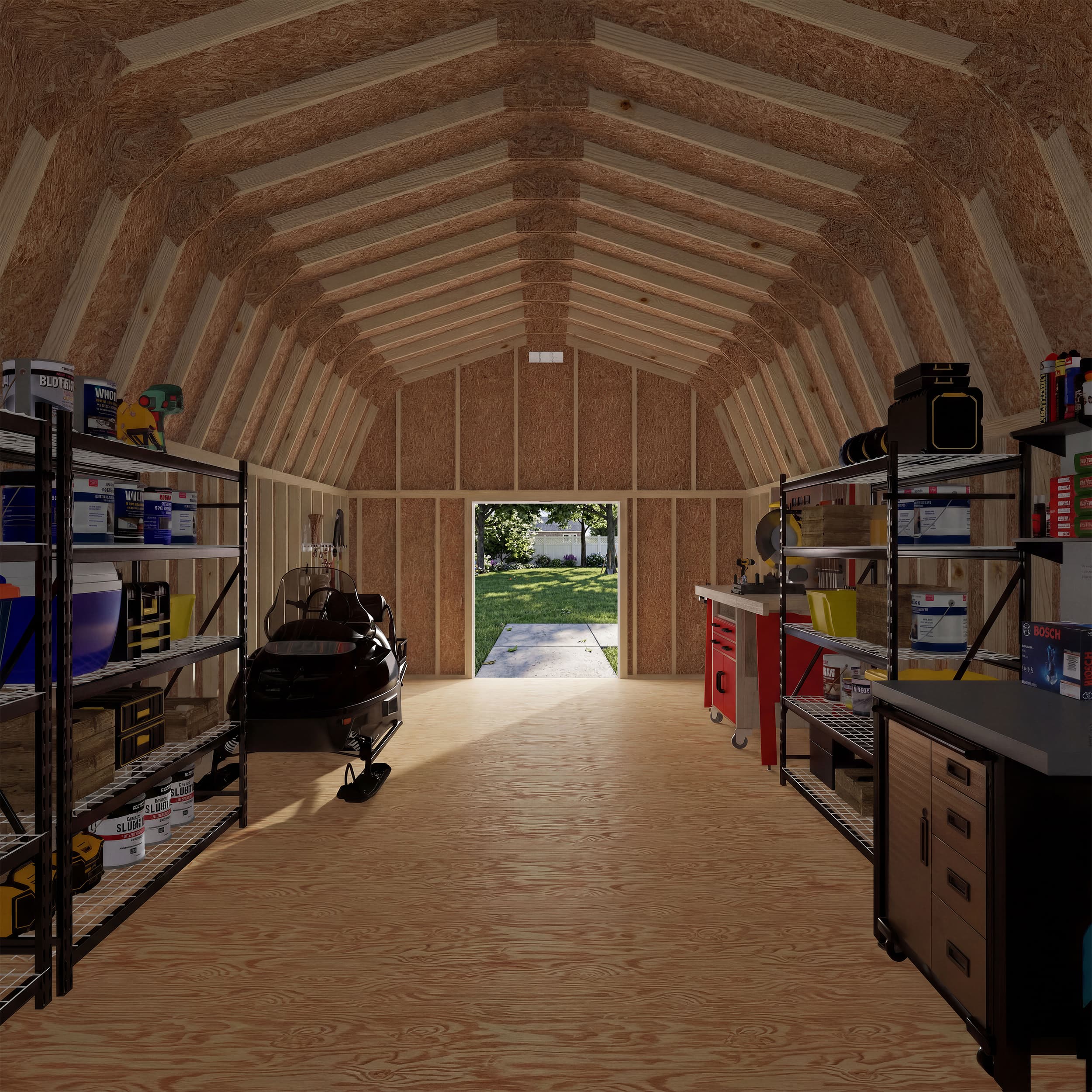 Classic Gambrel Large Barn Shed
