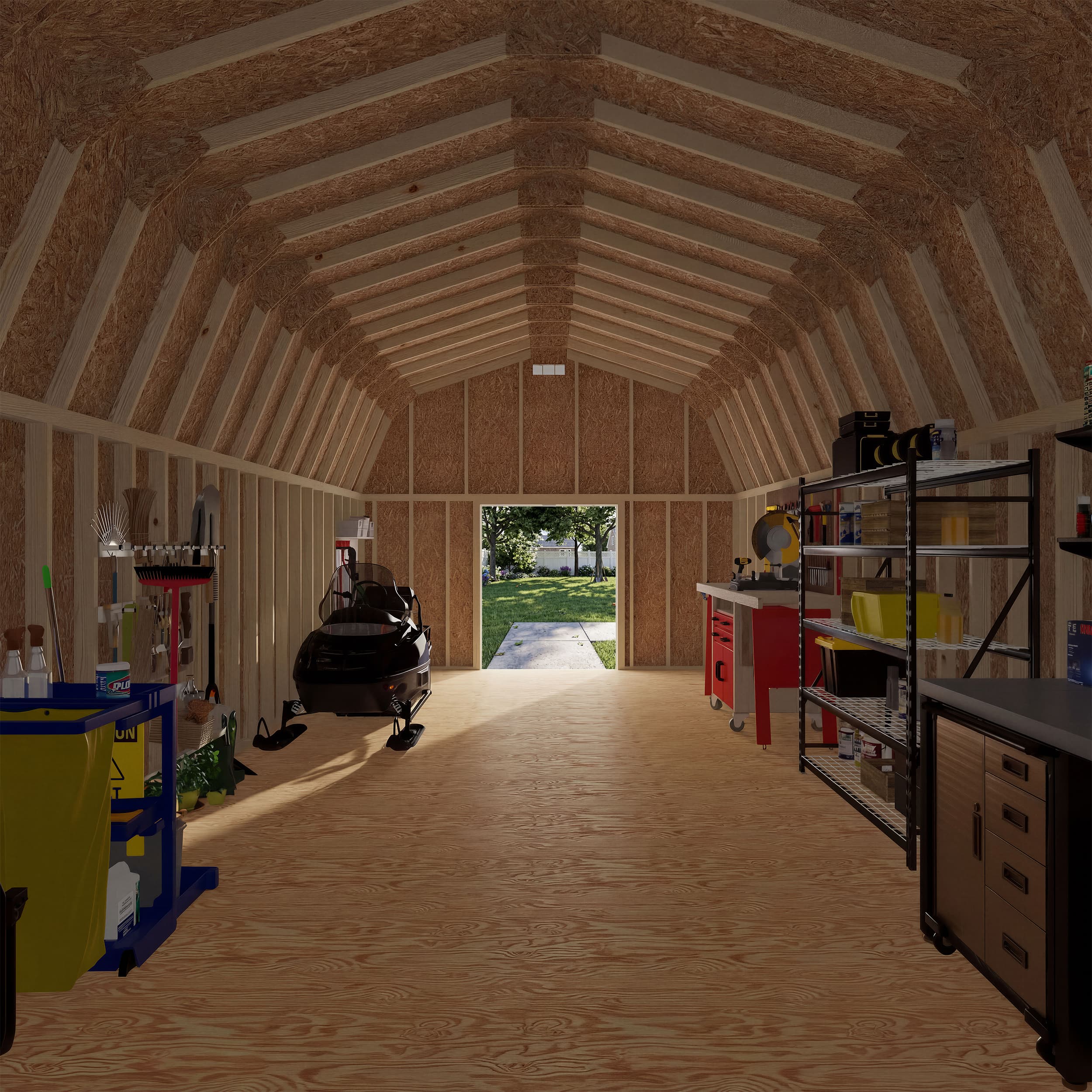 Classic Gambrel Large Barn Shed