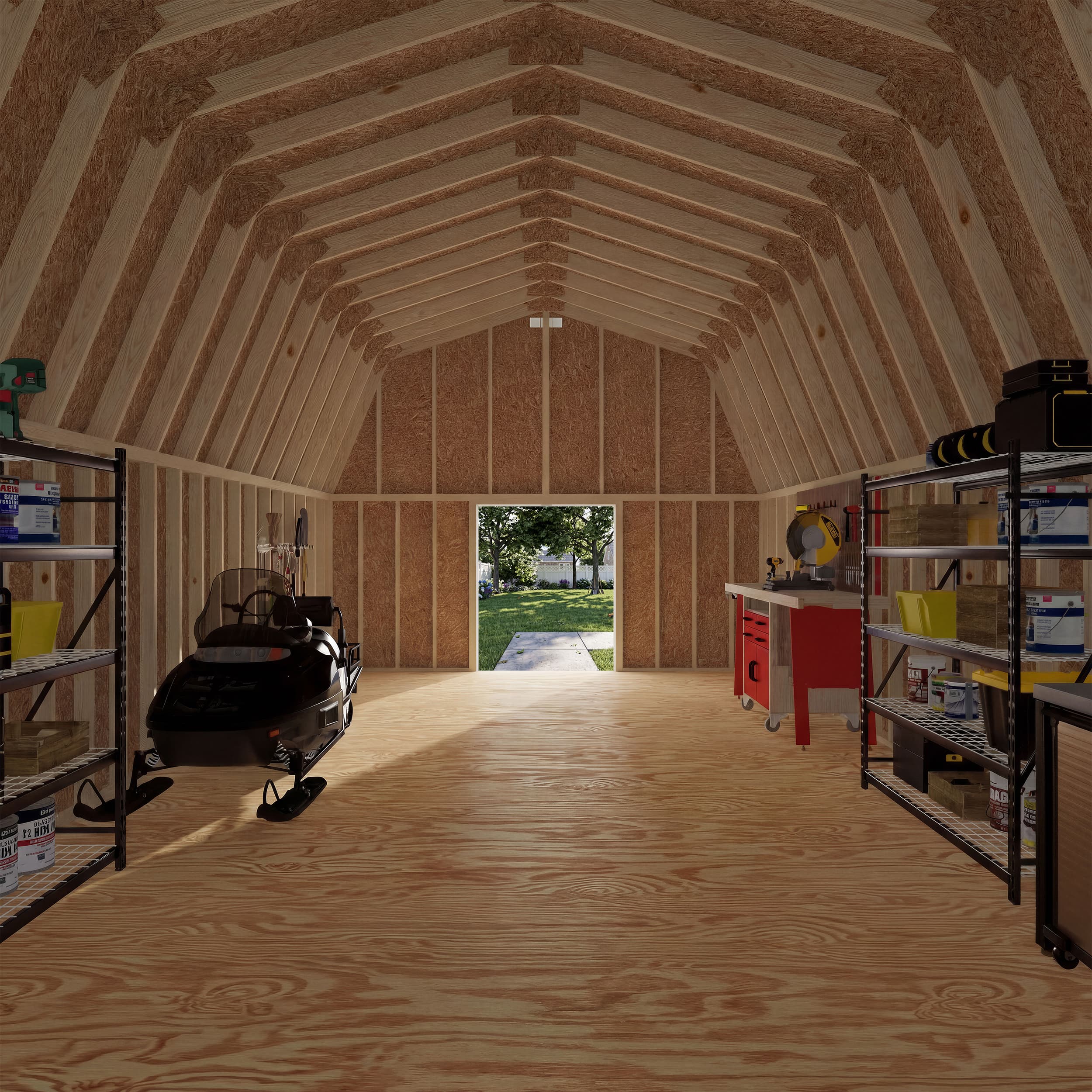 Classic Gambrel Large Barn Shed