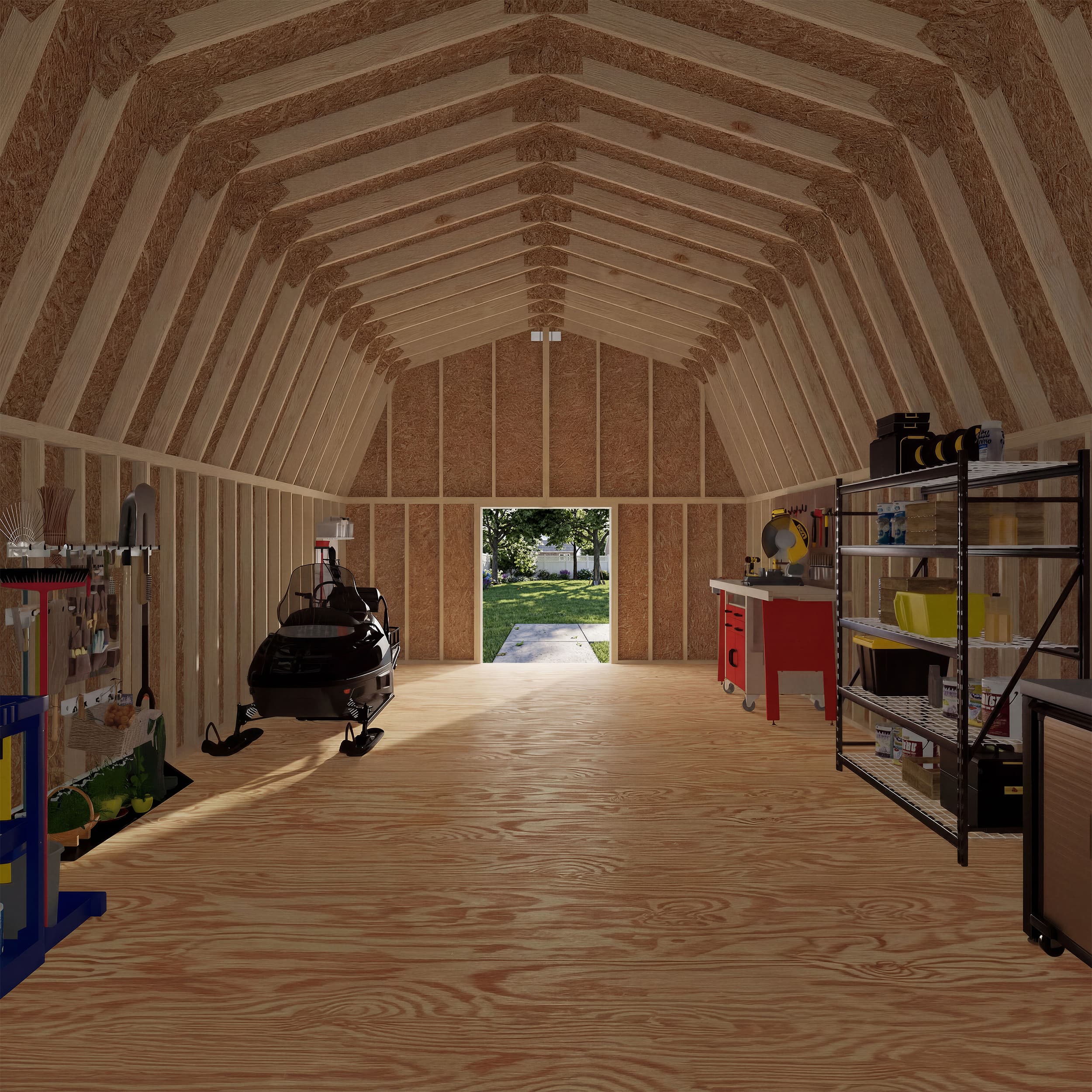 Classic Gambrel Large Barn Shed