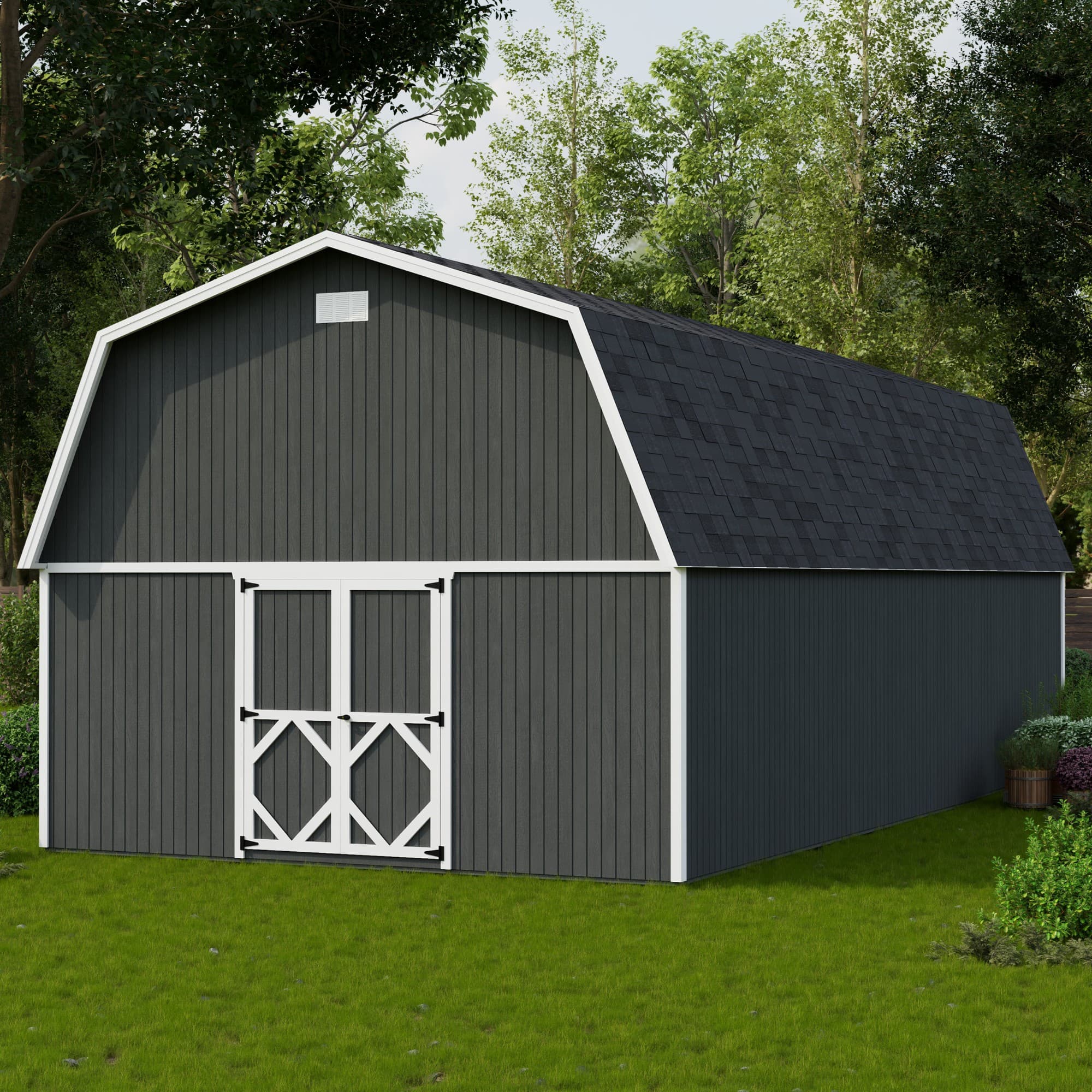 Classic Gambrel Large Barn Shed