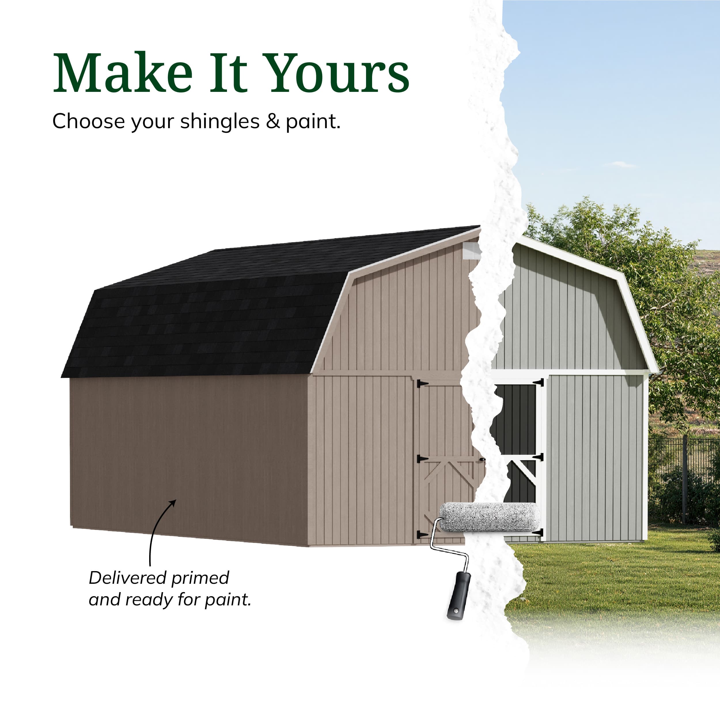 Classic Gambrel Large Barn Shed