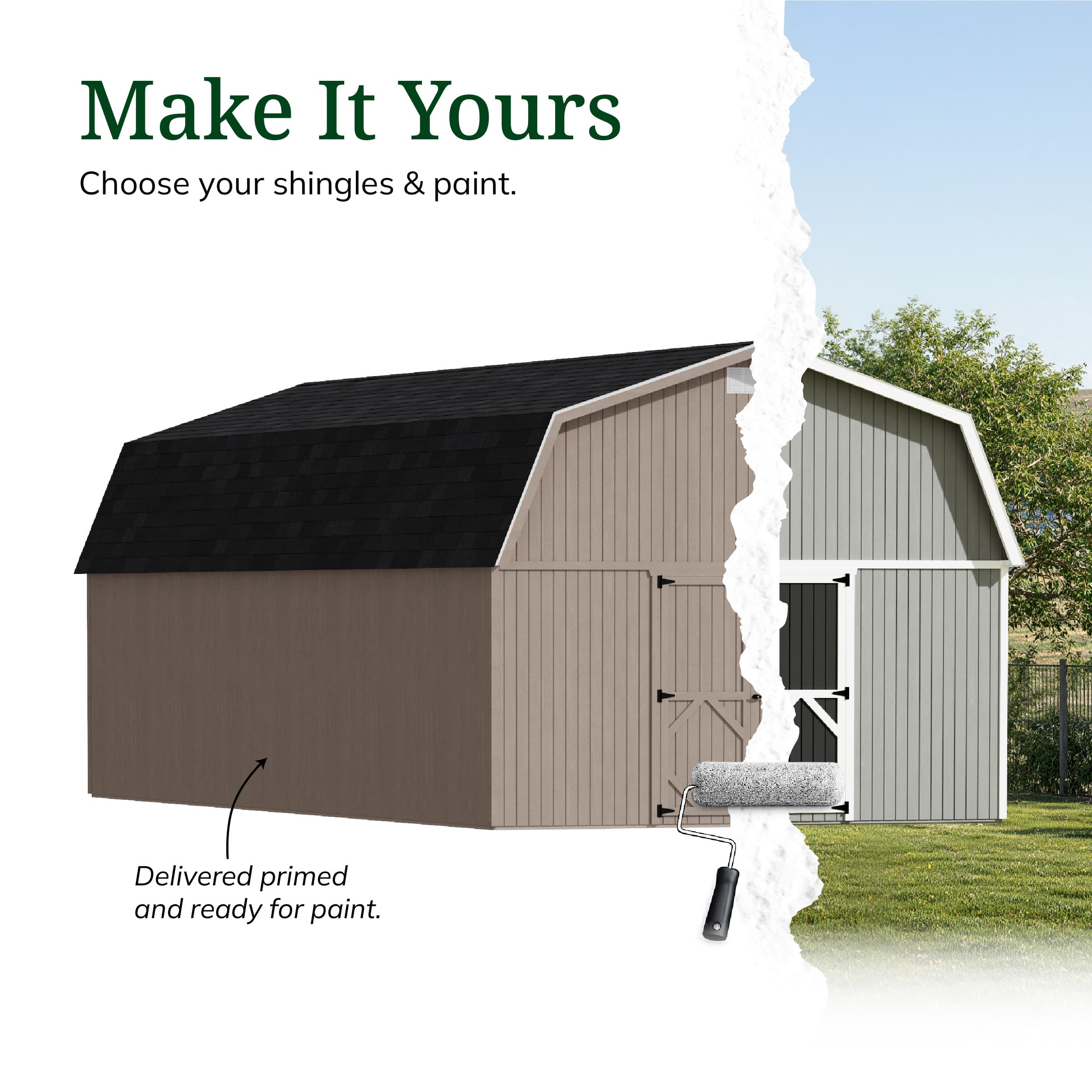 Classic Gambrel Large Barn Shed