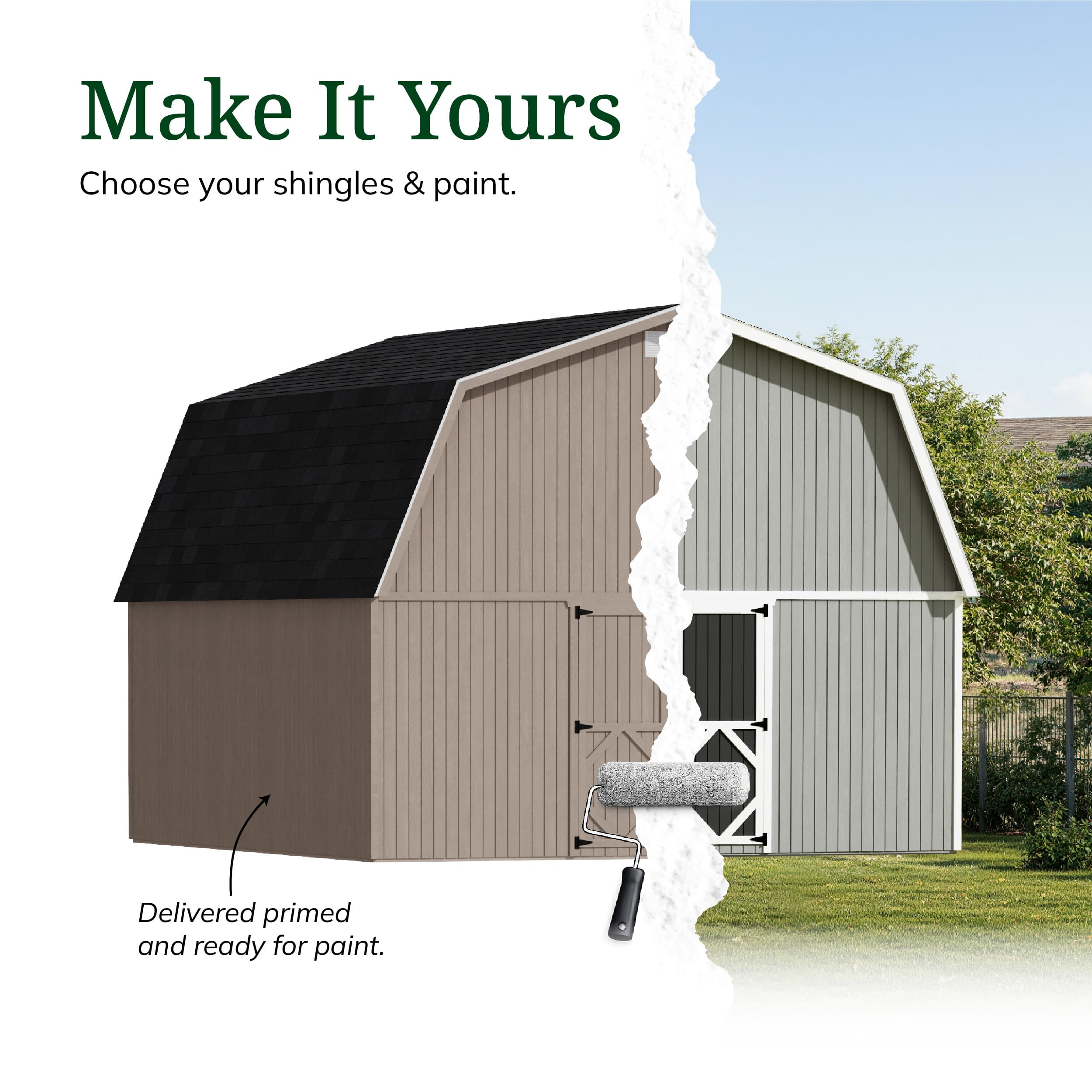 Classic Gambrel Large Barn Shed
