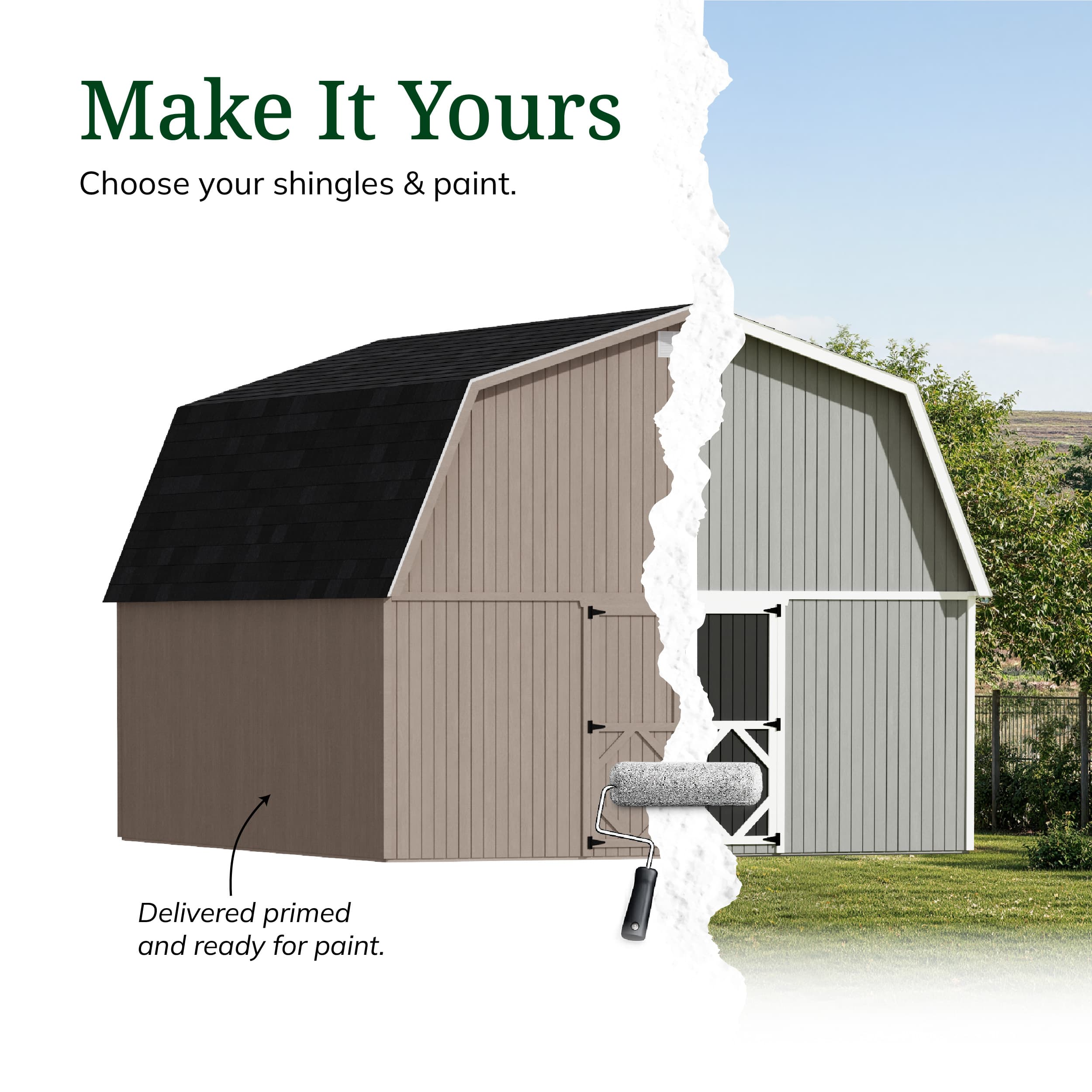 Classic Gambrel Large Barn Shed