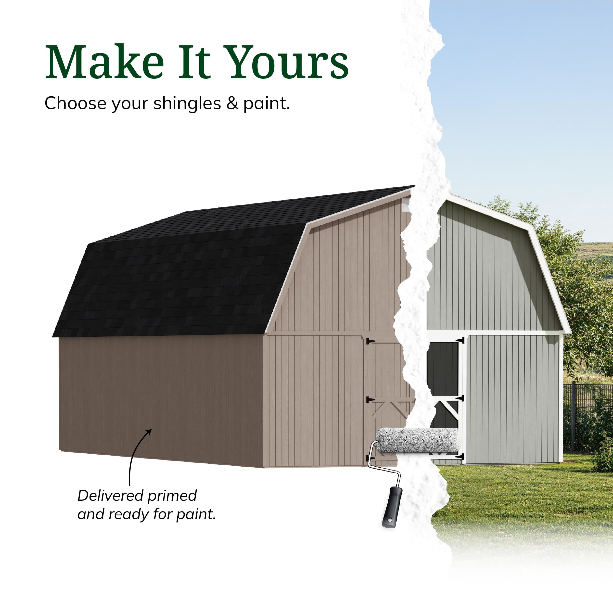 Classic Gambrel Large Barn Shed