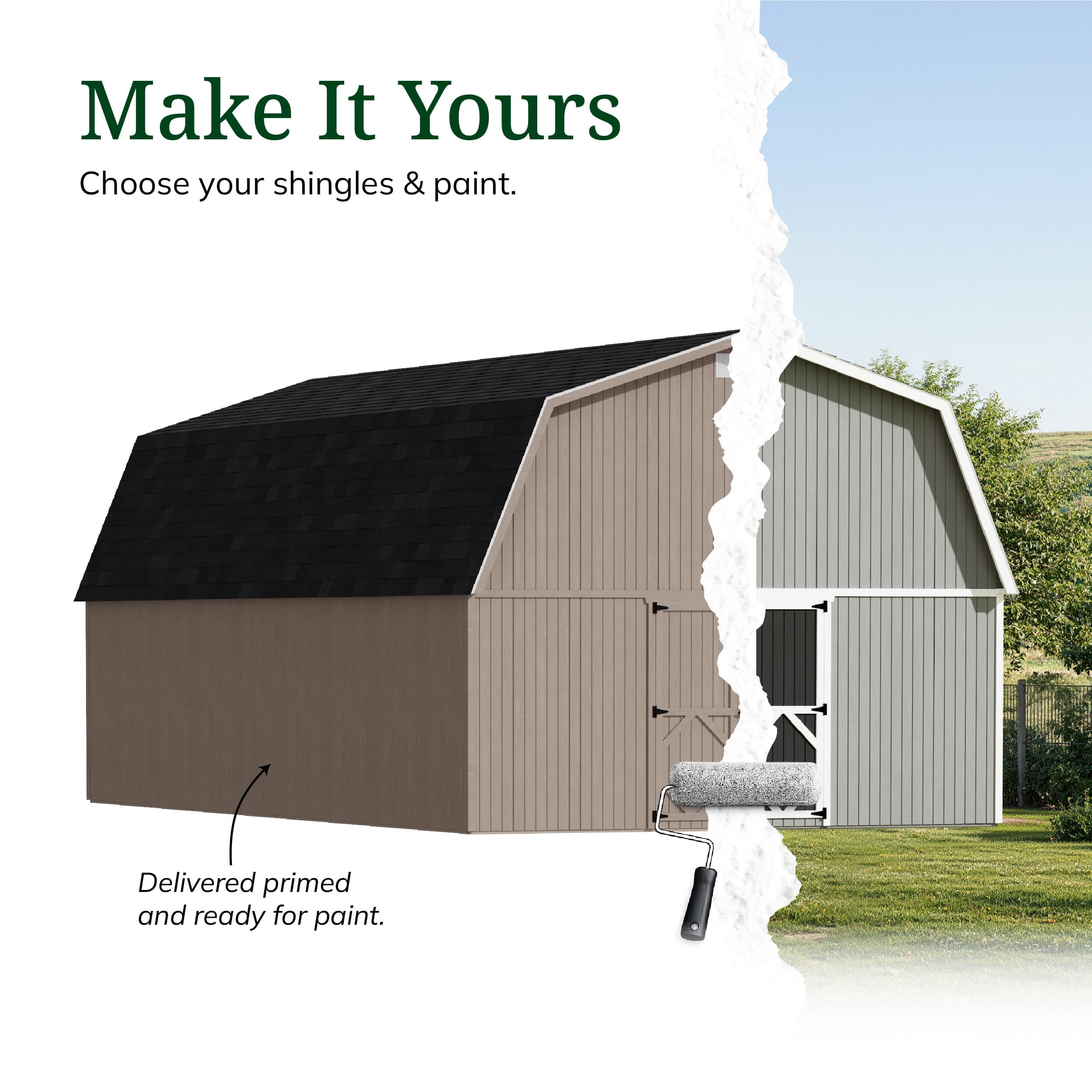 Classic Gambrel Large Barn Shed