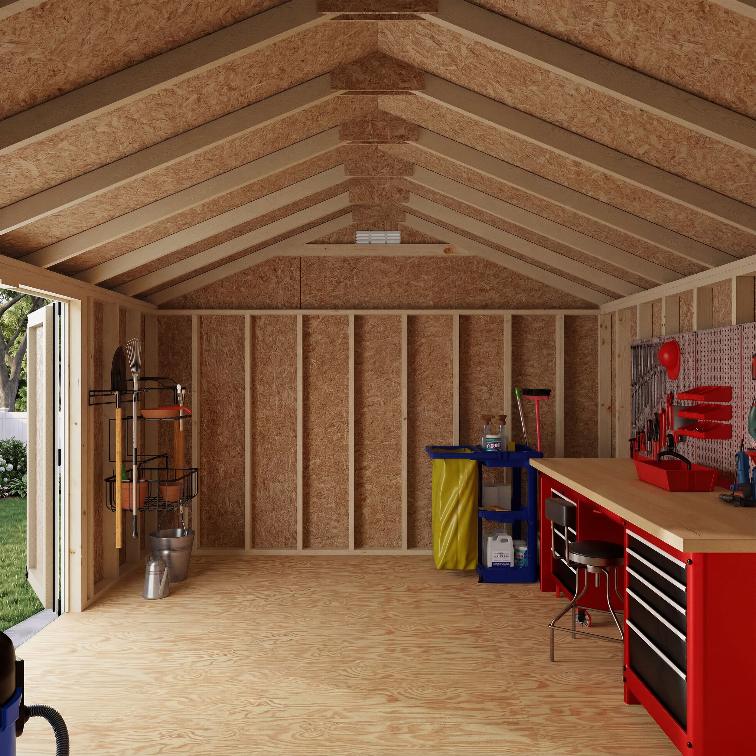 Classic Gable Shed with Side Entry