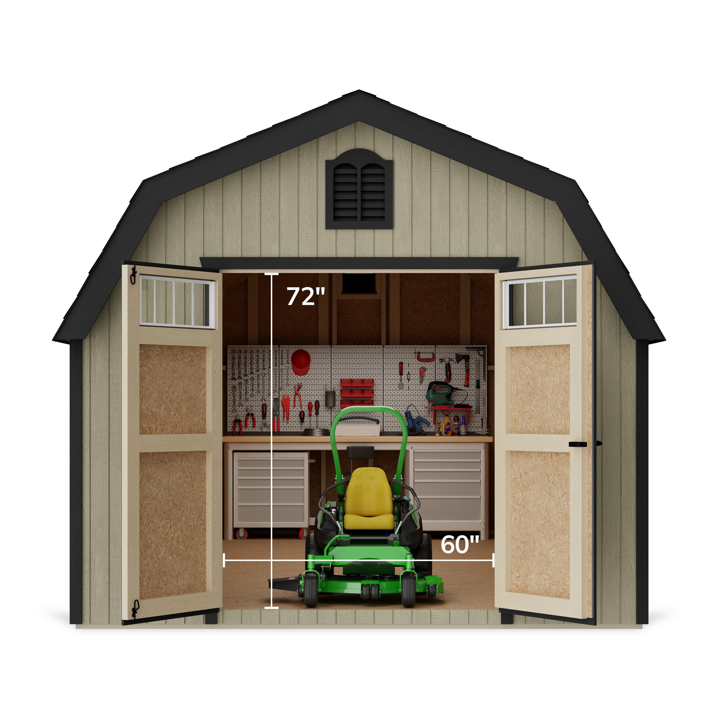 Colonial Greenfield Barn Shed