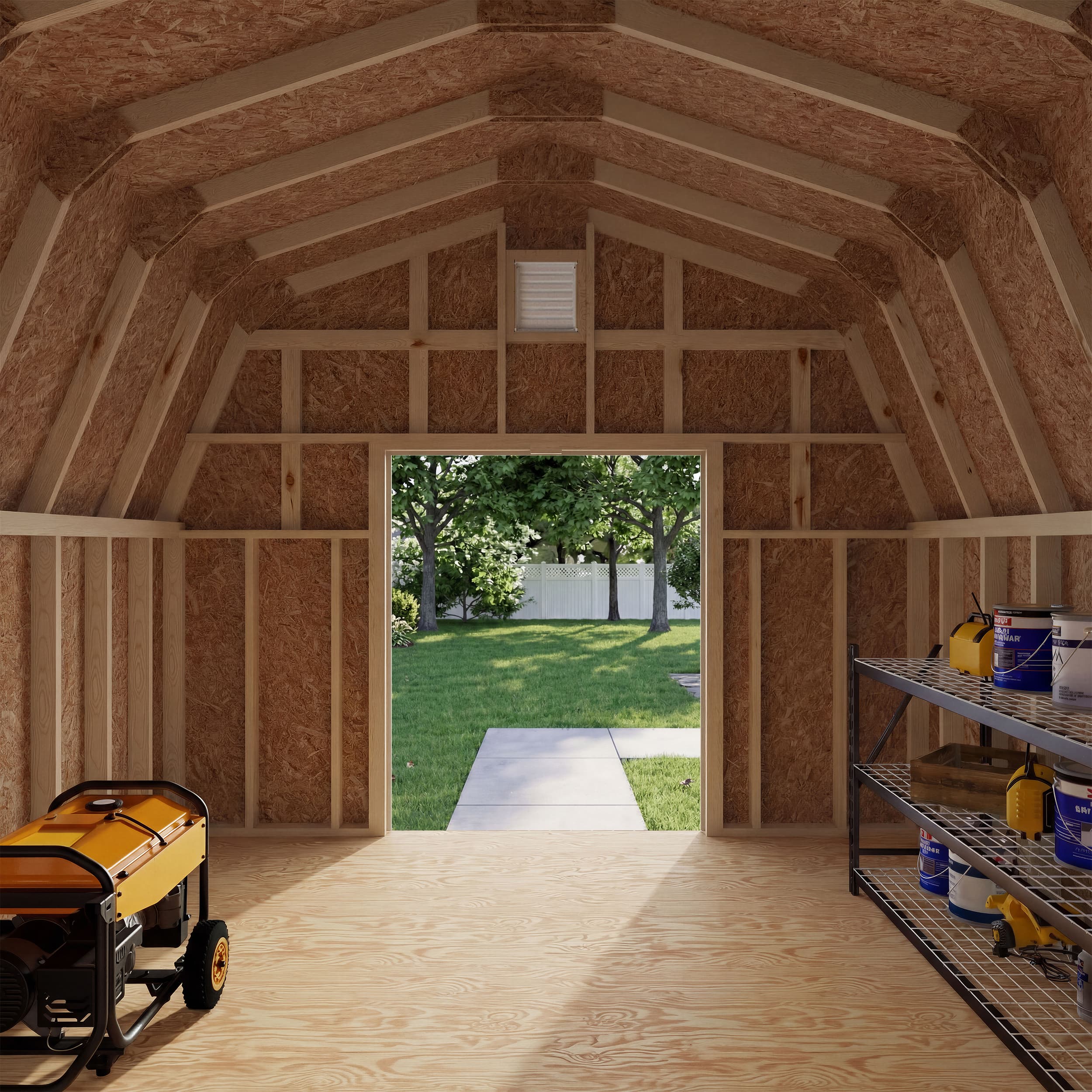 Colonial Greenfield Barn Shed