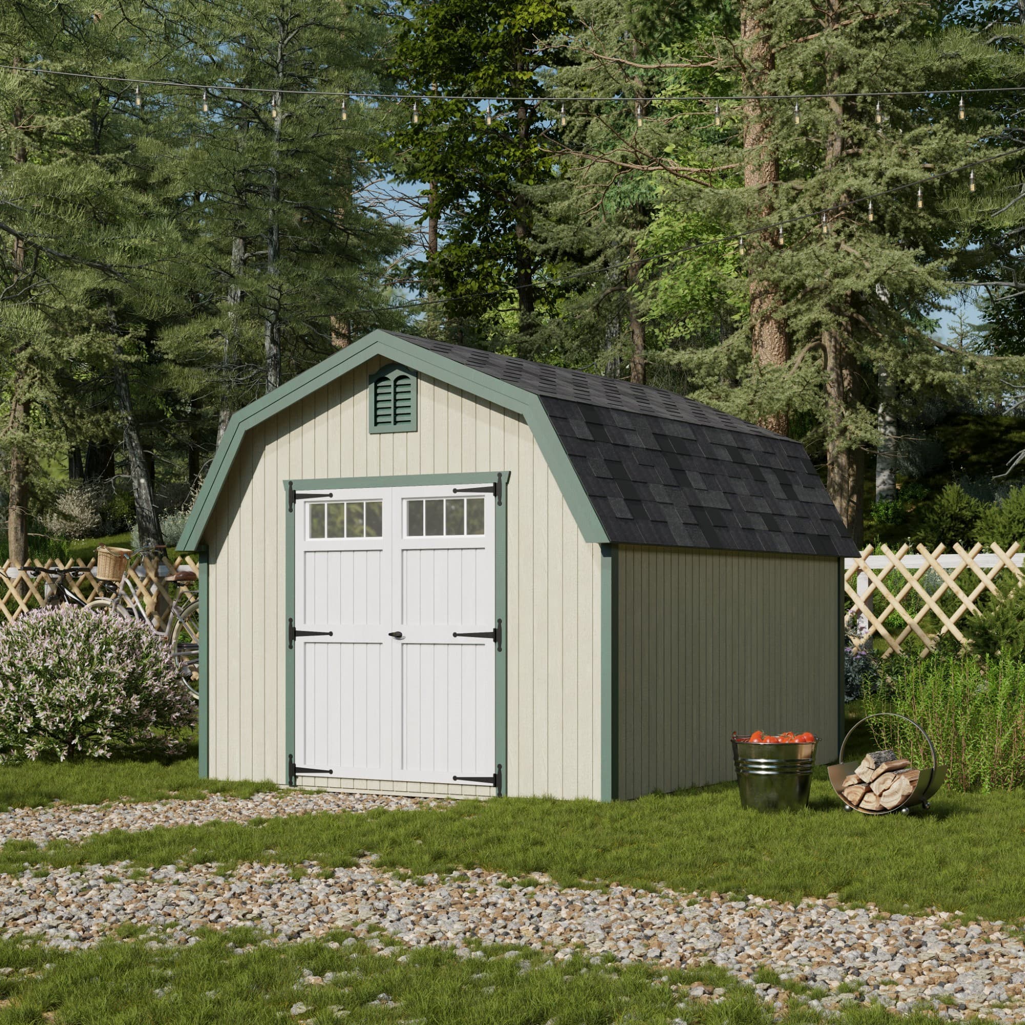 Colonial Greenfield Barn Shed