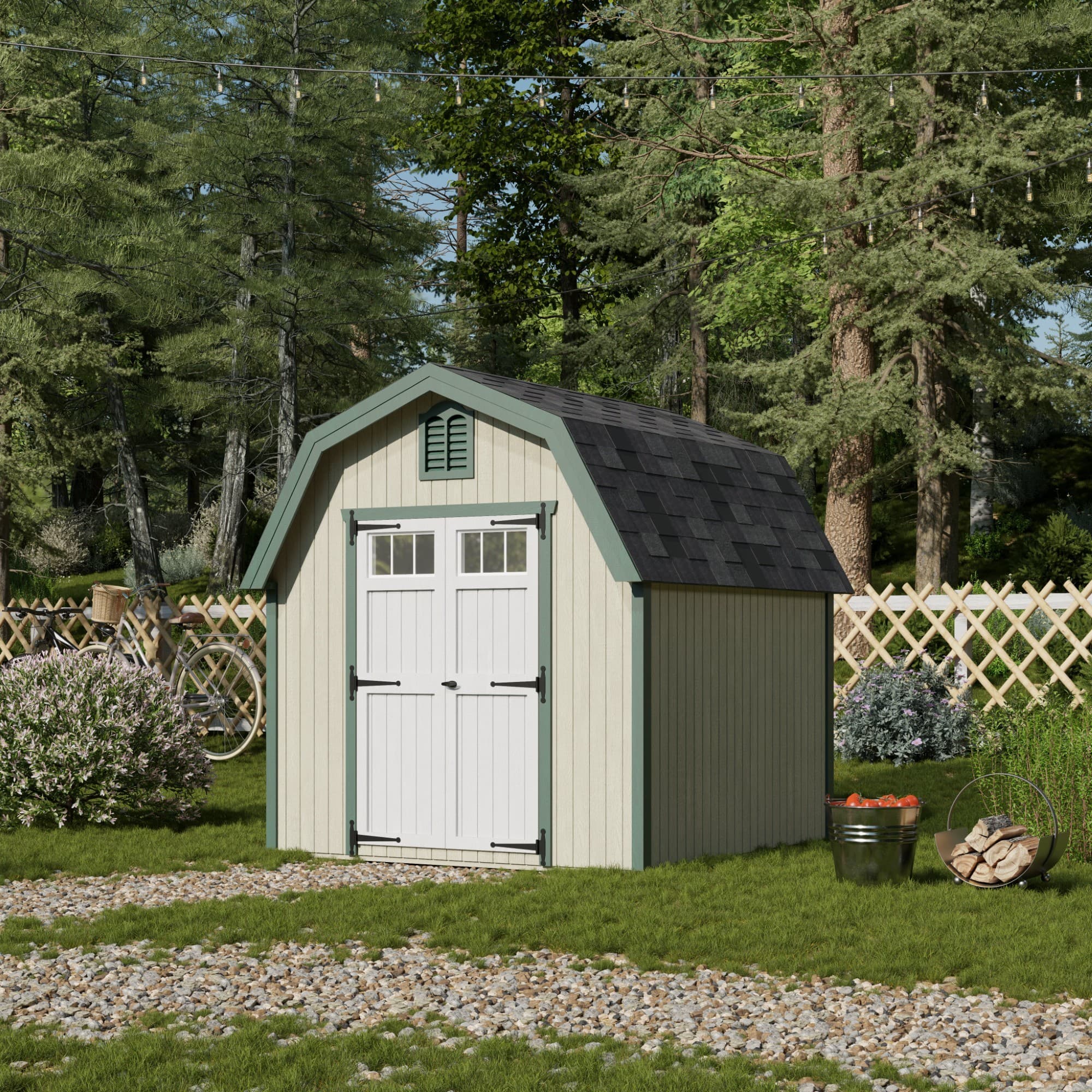 Colonial Greenfield Barn Shed