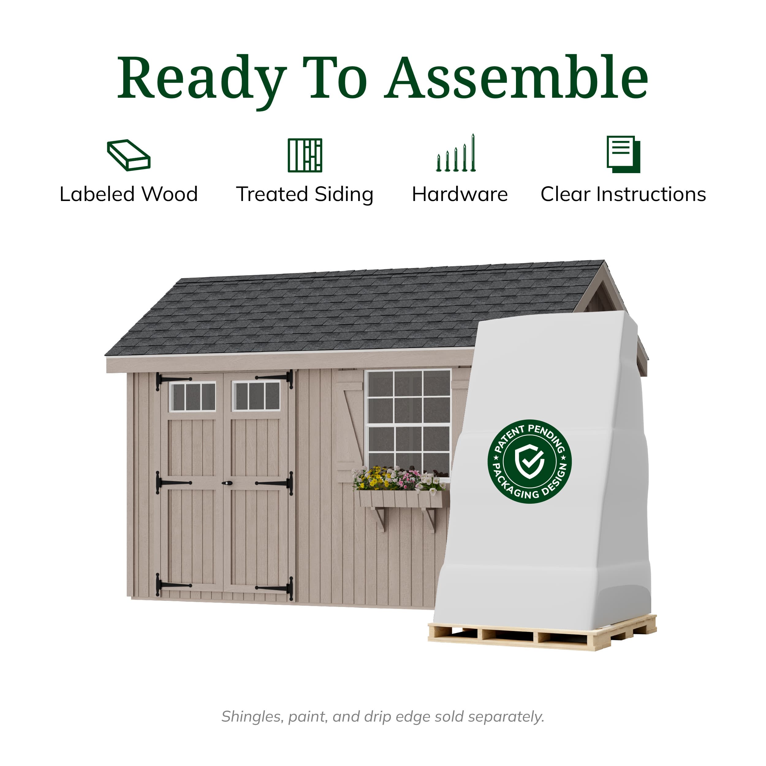 Colonial Pinehurst Shed