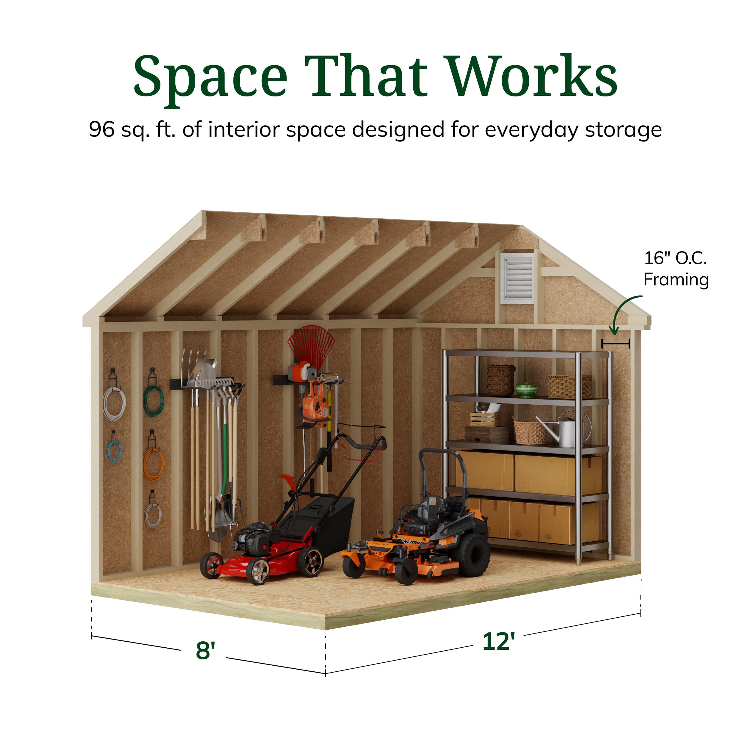 Colonial Pinehurst Shed