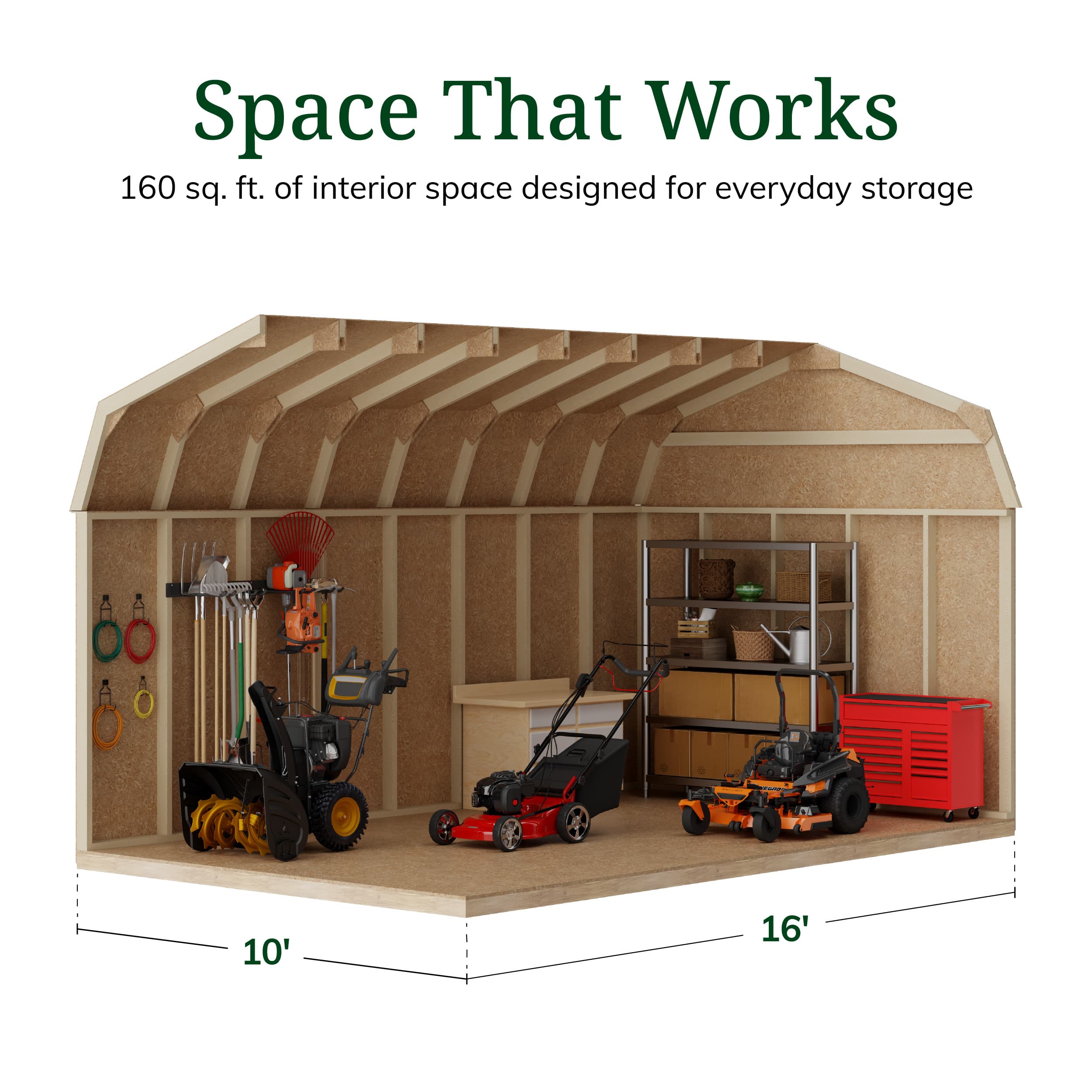 Value Gambrel 6' Barn Shed