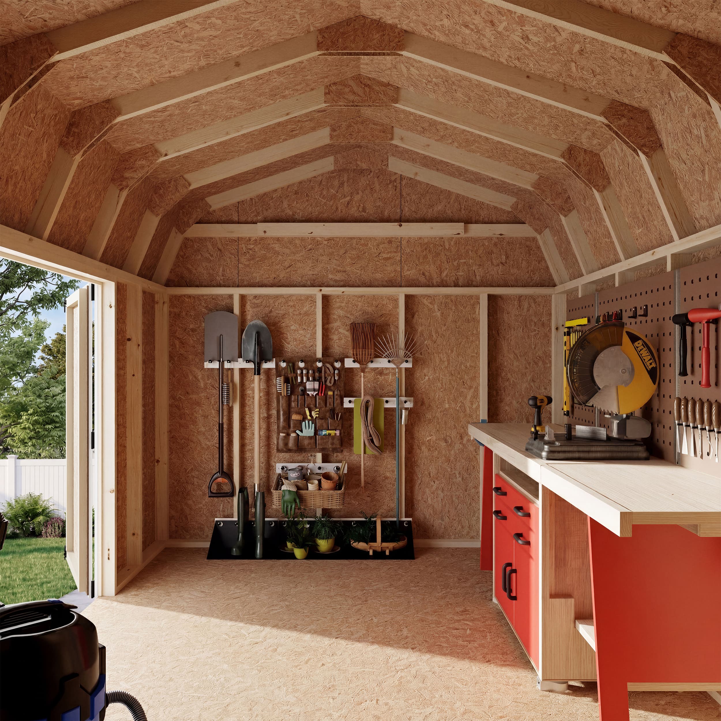 Value Gambrel 6' Barn Shed with Side Entry