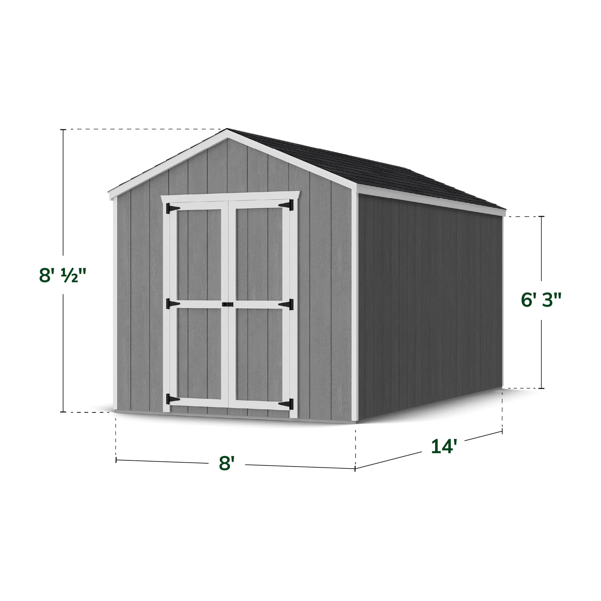 Value Gable Shed dimensions