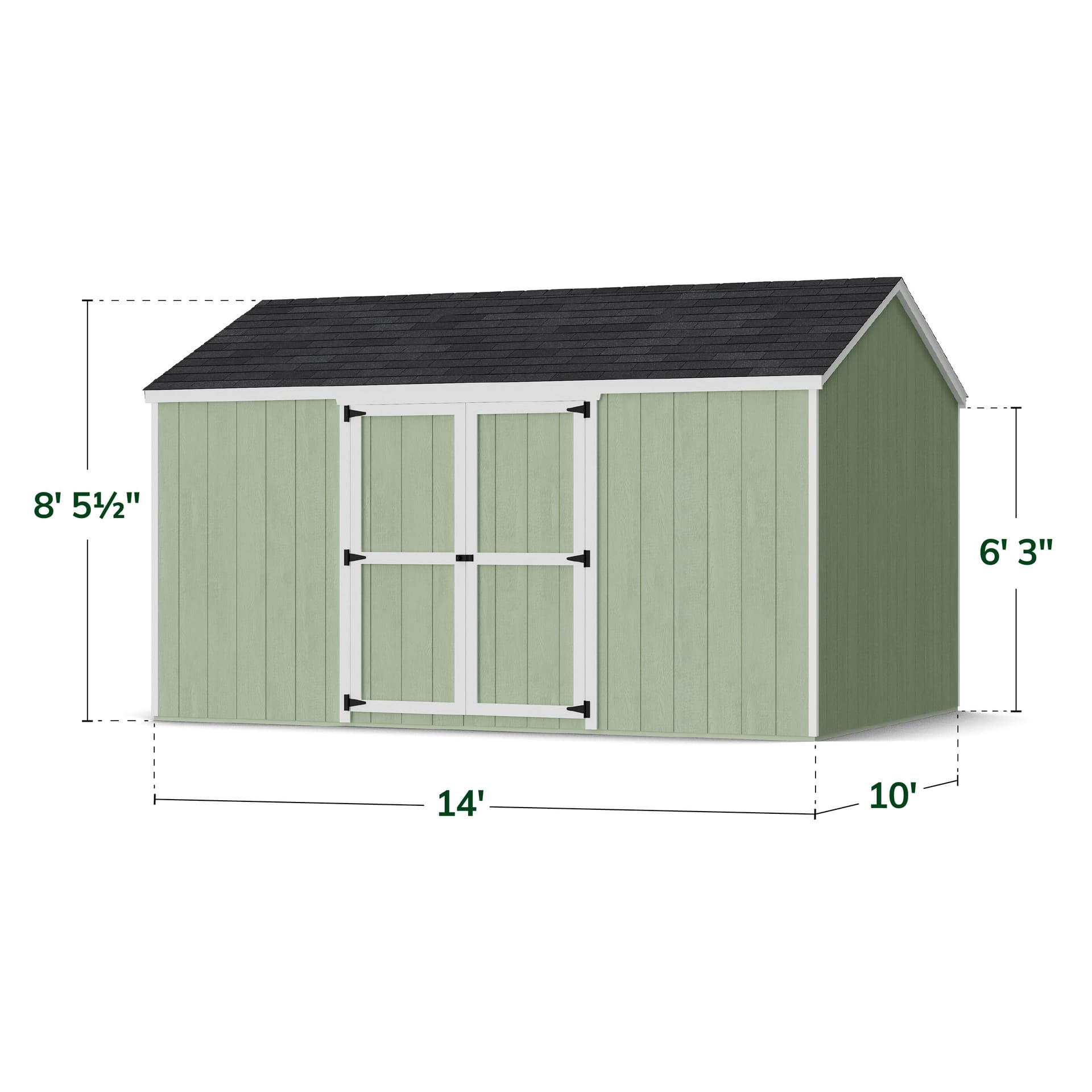 Value Gable Shed with Side Entry dimensions