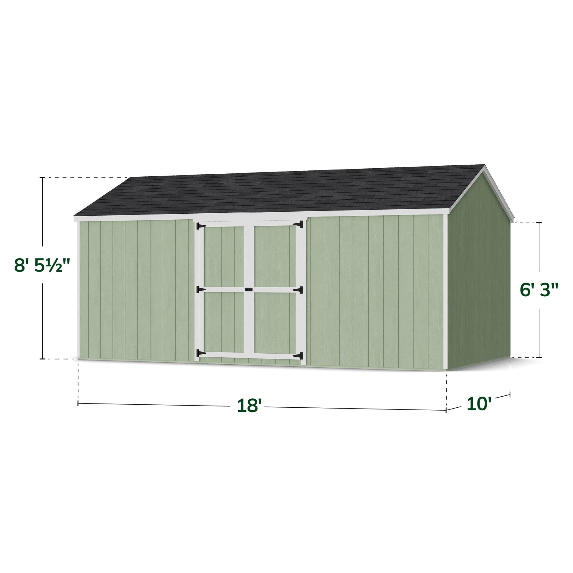 Value Gable Shed with Side Entry dimensions
