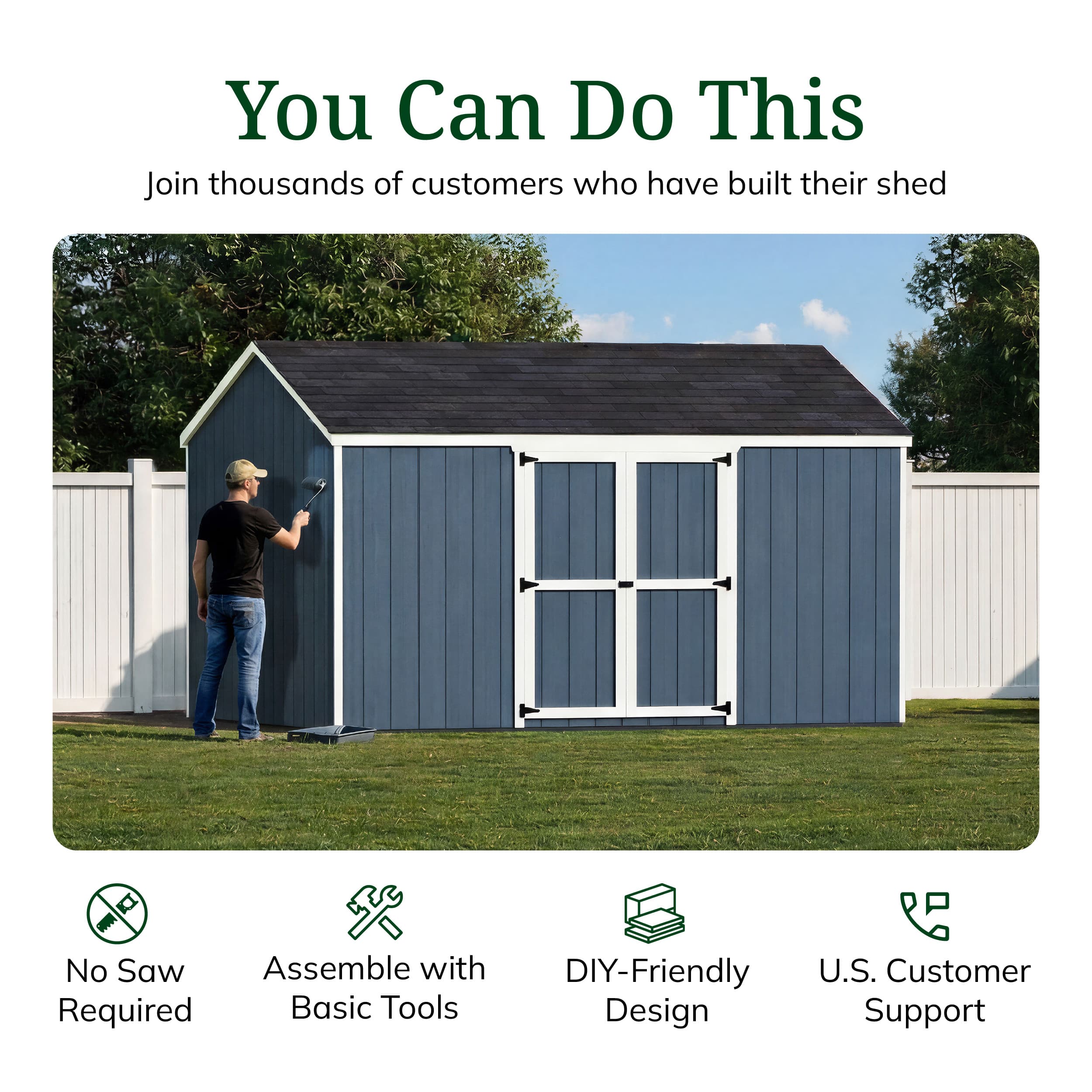 Value Gable Shed with Side Entry