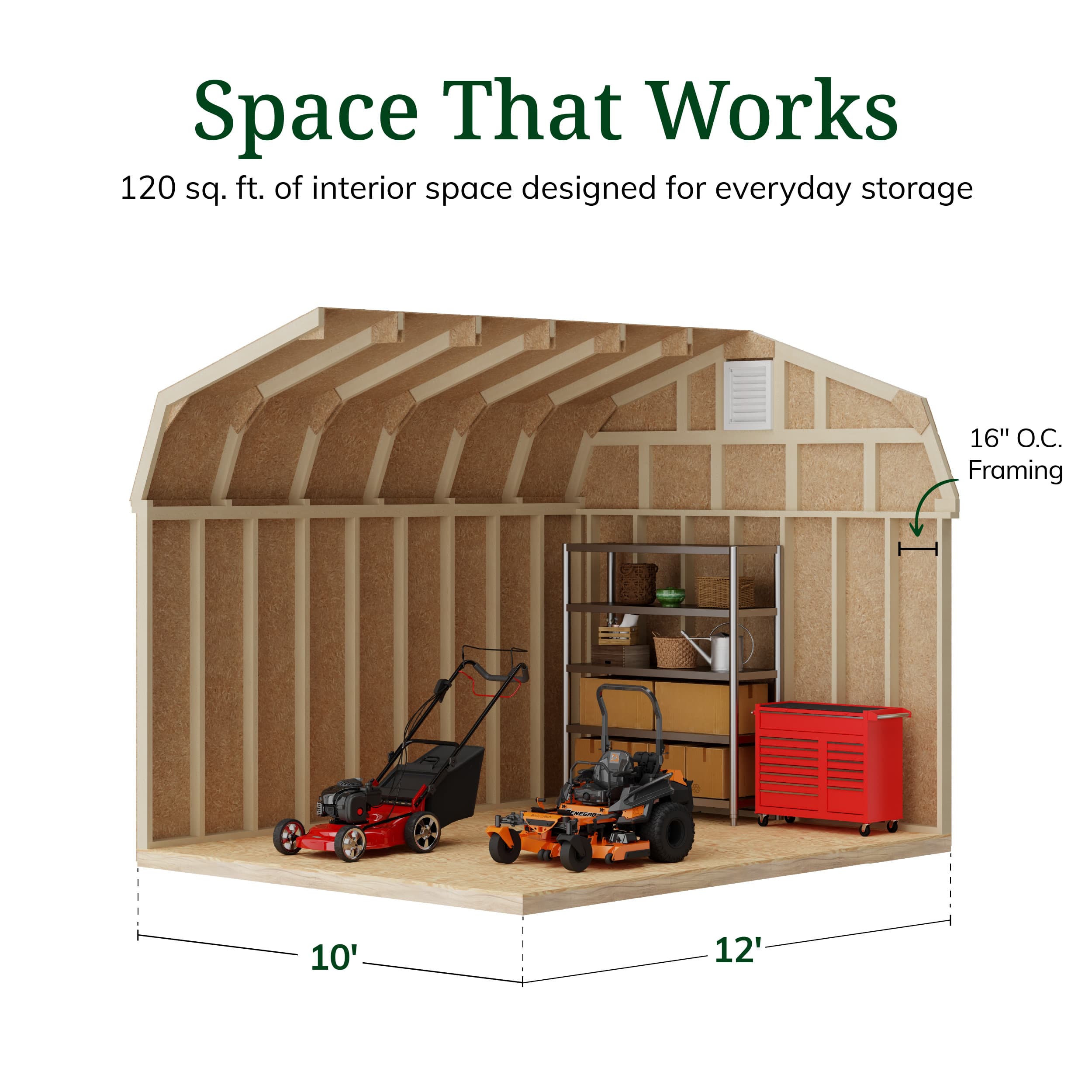 Colonial Woodbury Barn Shed