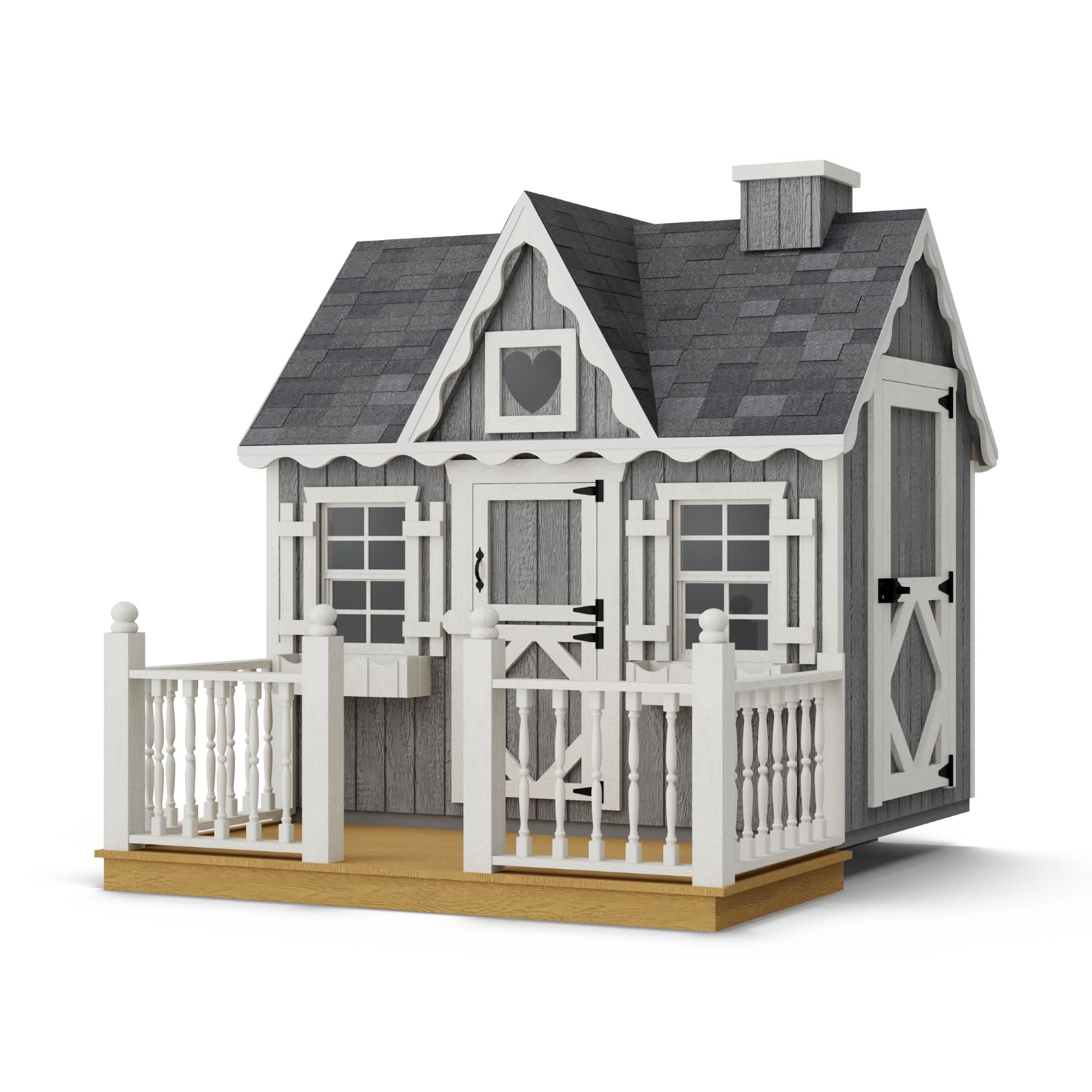 Victorian Playhouse main variant with deck & rail
