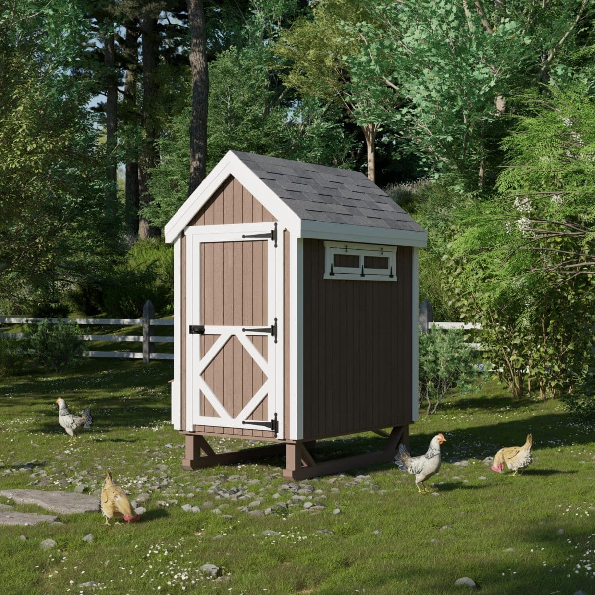 Colonial Gable Chicken Coop lifestyle