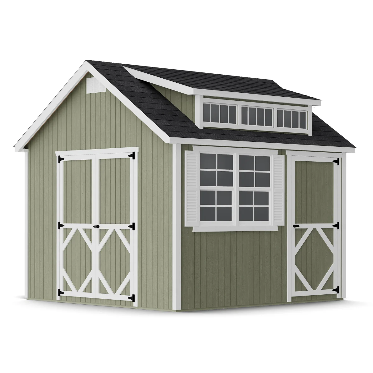 Classic Dormer Shed with Dual Entry
