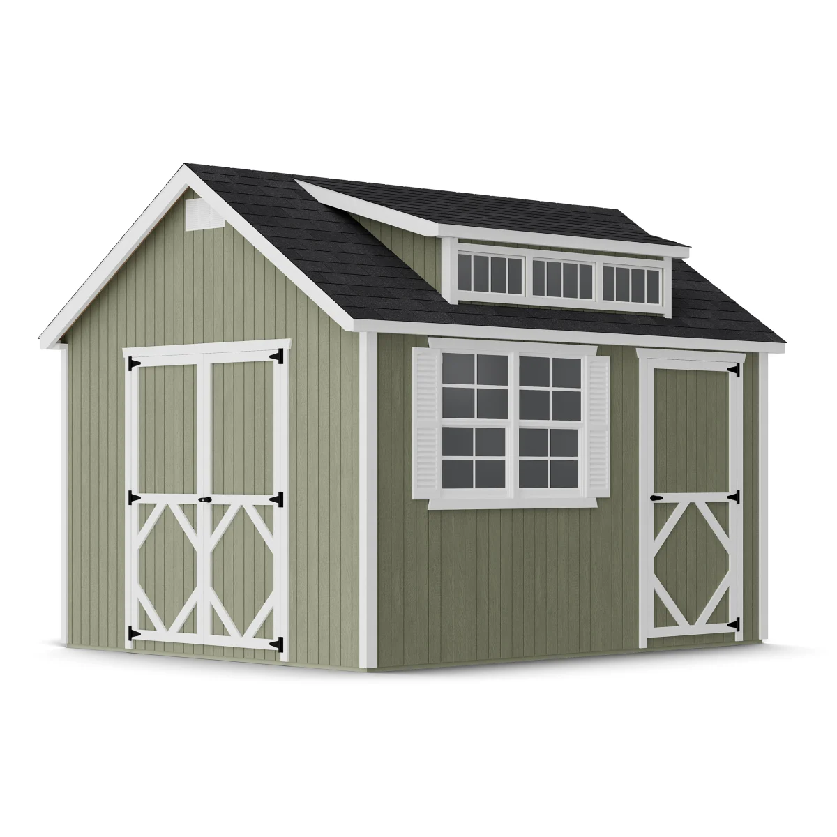 Classic Dormer Shed with Dual Entry