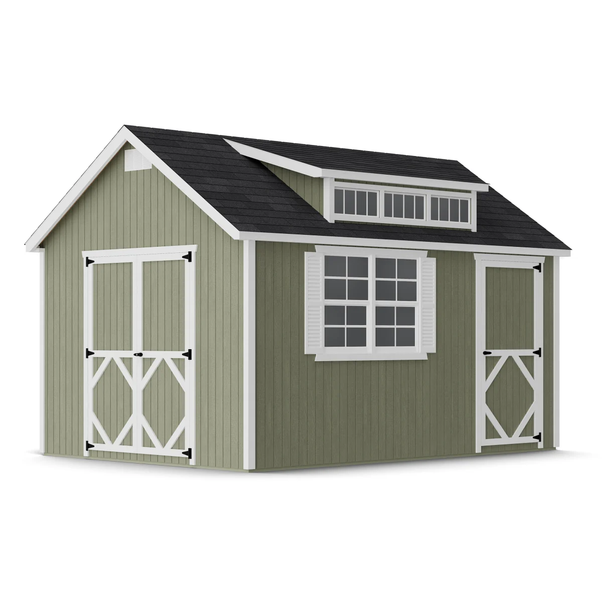 Classic Dormer Shed with Dual Entry