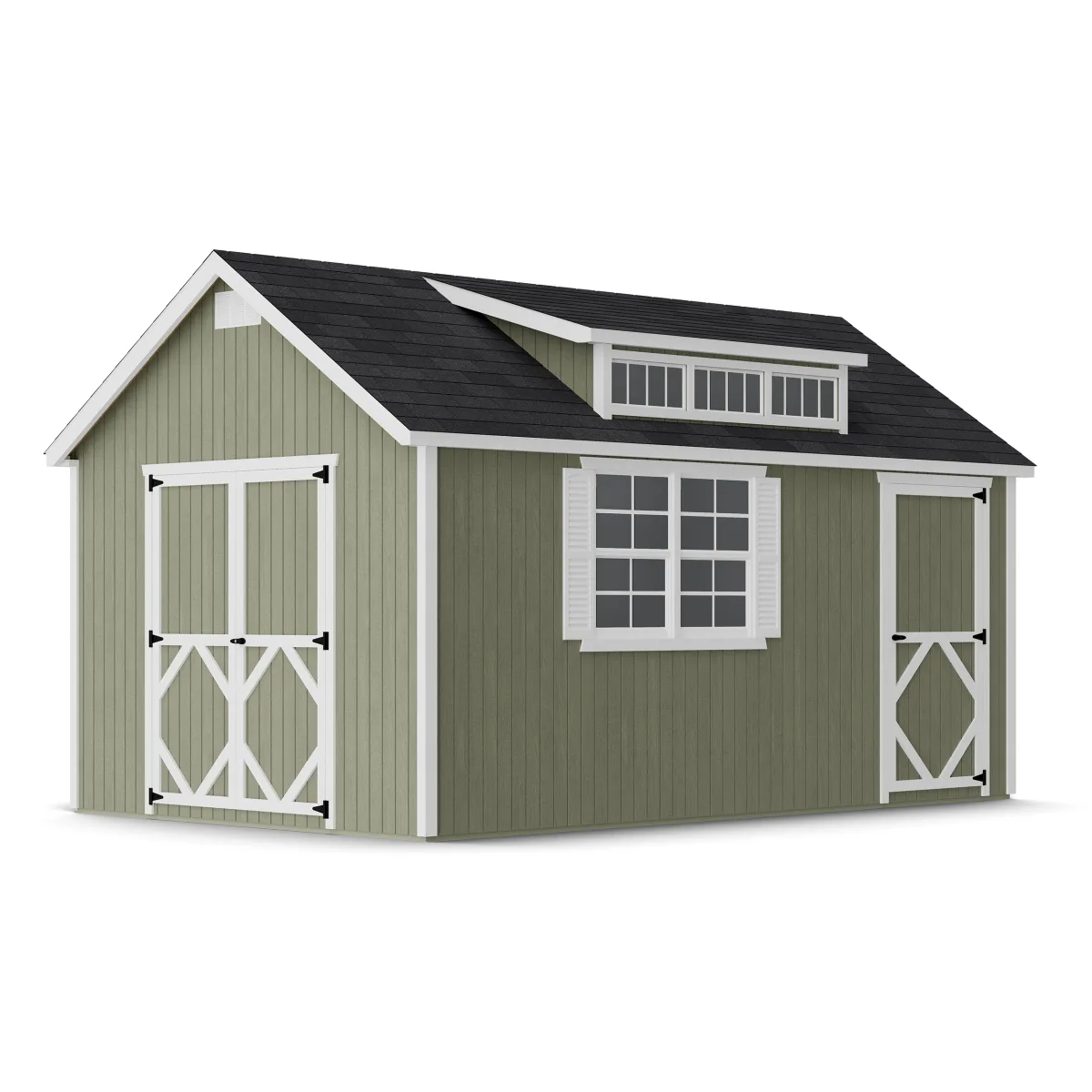 Classic Dormer Shed with Dual Entry
